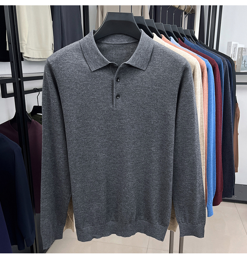 MONSEN Suitory 100% Cashmere Polo Knit product image