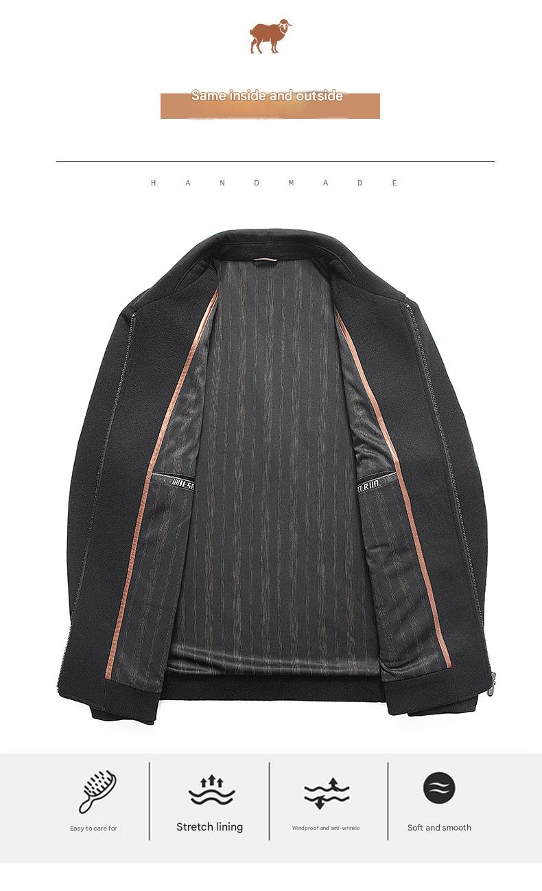 100% Wool Double-Faced Short Coat
