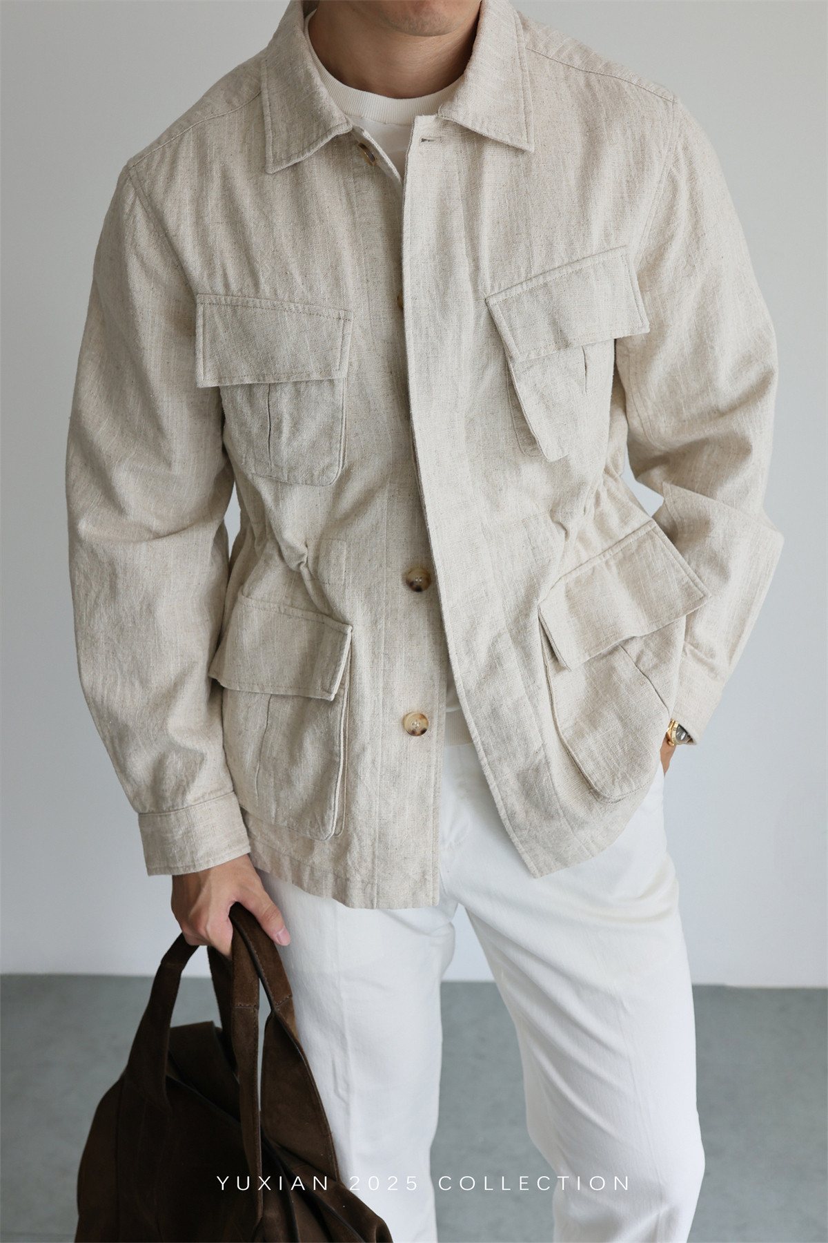 MONSEN Suitory Ramie-Cotton M42 Safari Jacket product image