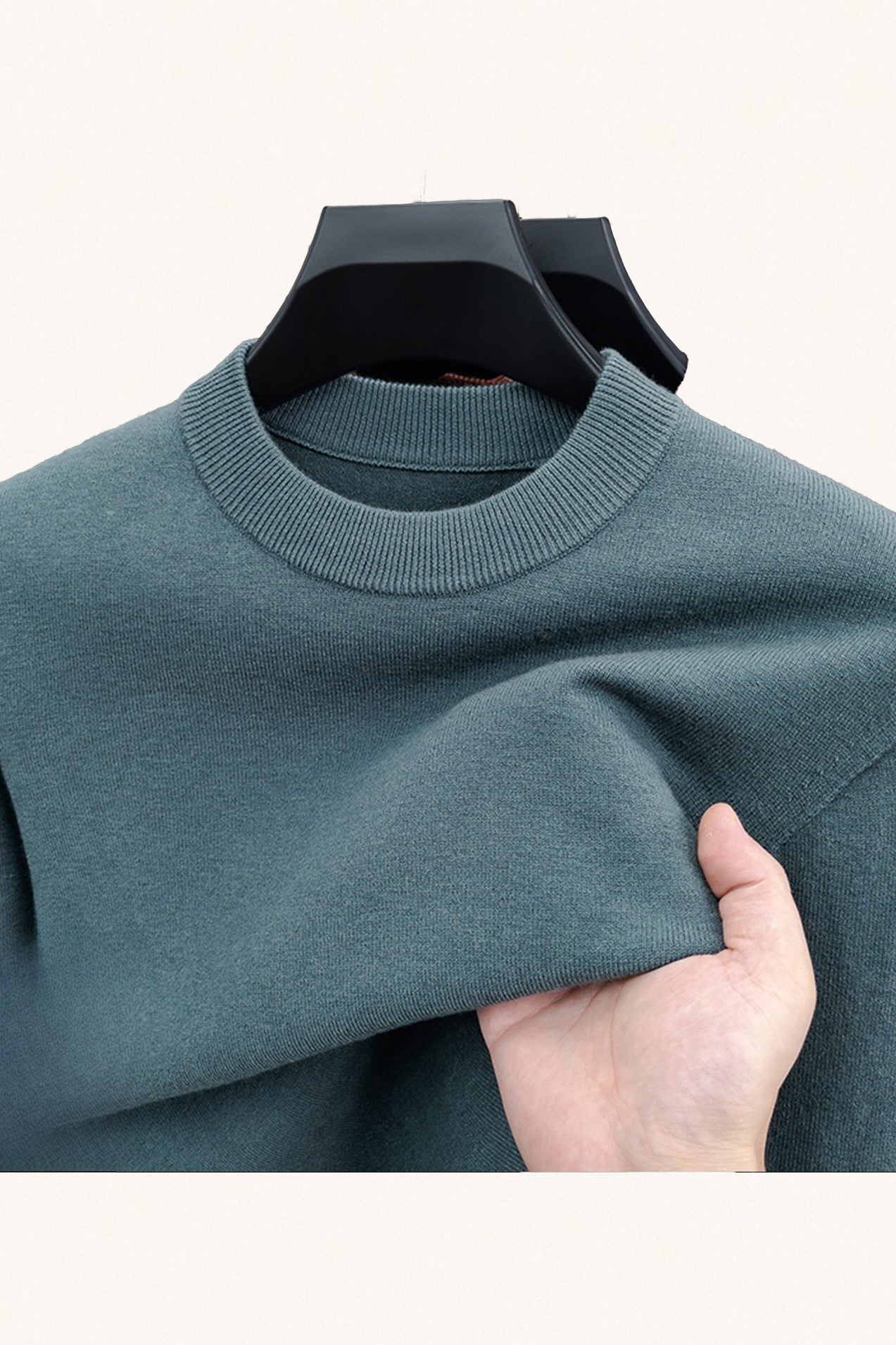 MONSEN Suitory 100% Wool Crew Sweater product image