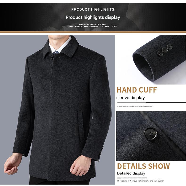 Mid-Length Wool Coat