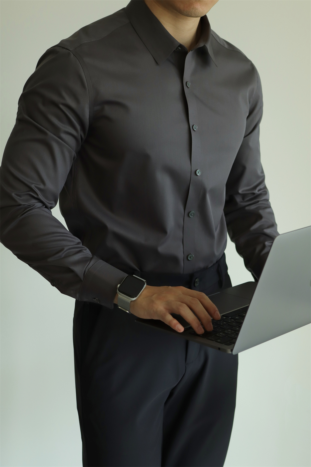 MONSEN Suitory Bamboo-Fiber Non-Iron Shirt in Bamboo Blend product image