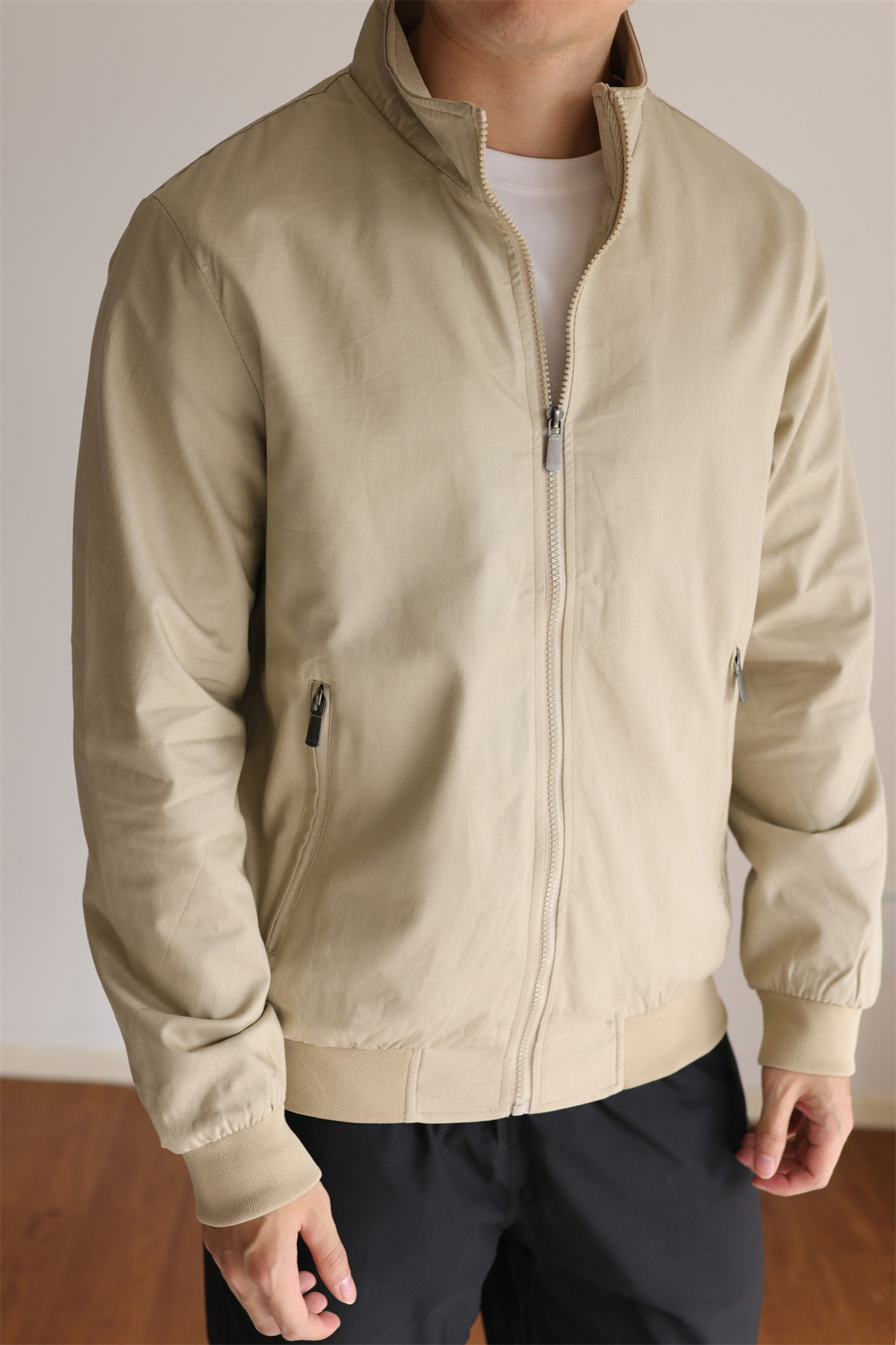 MONSEN Suitory Lightweight G9 Harrington Stand Collar Jacket in Performance Blend product image