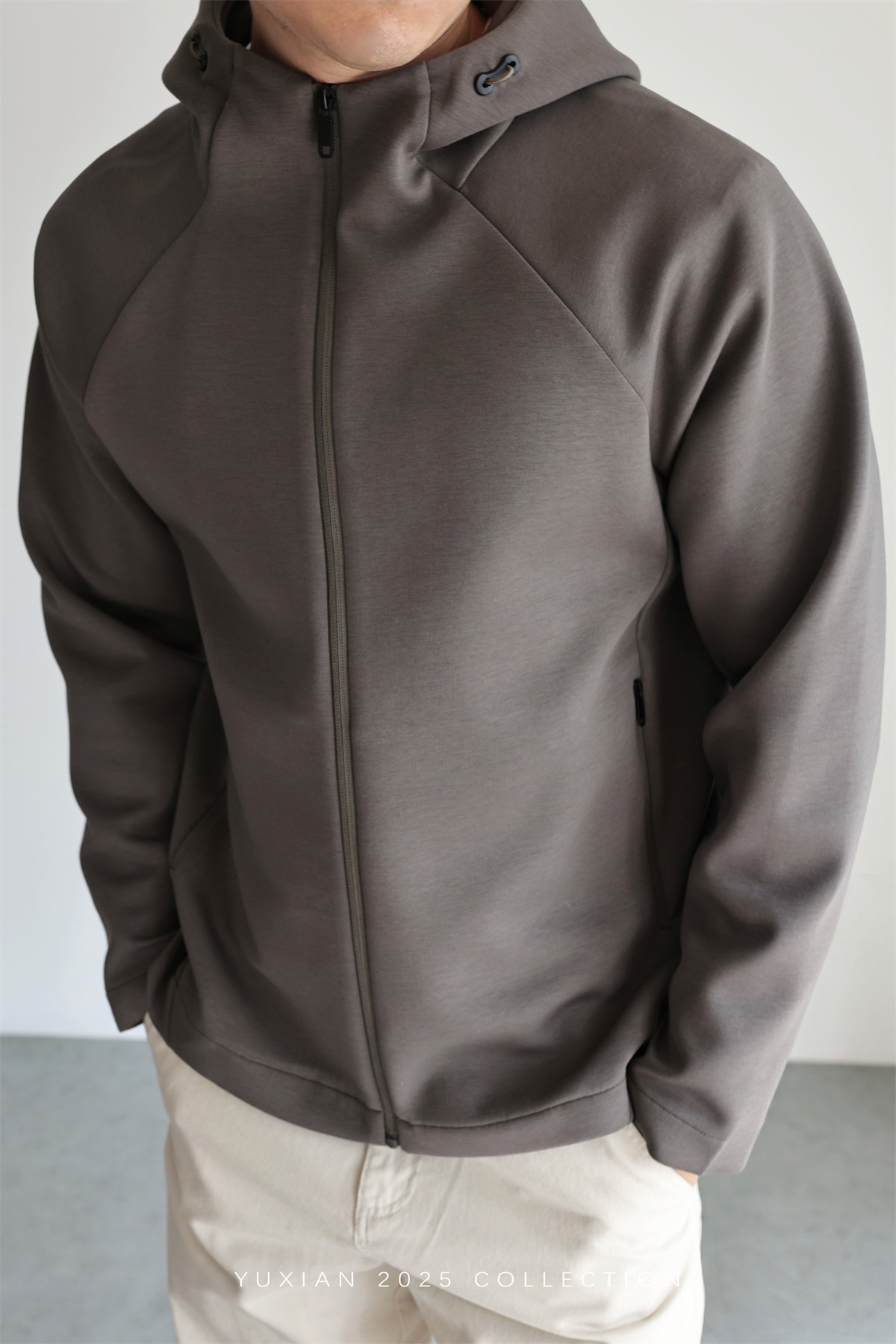 MONSEN Suitory Zero-Pressure Airfeel Cotton Hooded Zip Jacket product image