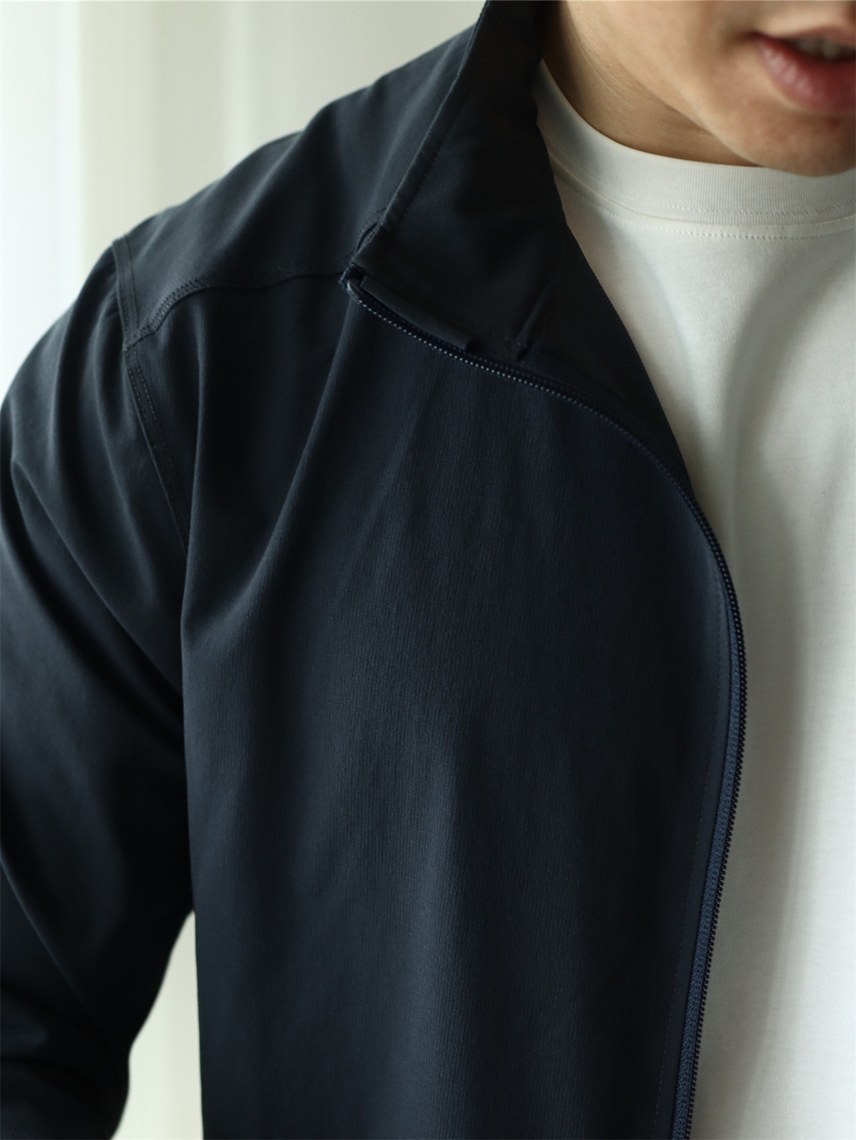 MONSEN Suitory Woven Quick-Dry 4-Way Stretch Outerwear Jacket in Denim product image
