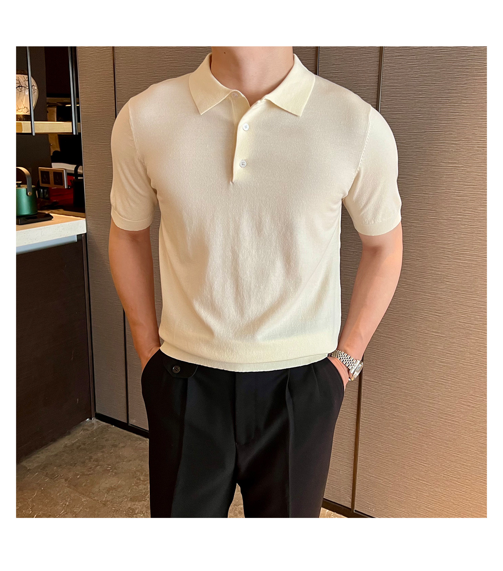 Slim-Fit Solid Knit Polo