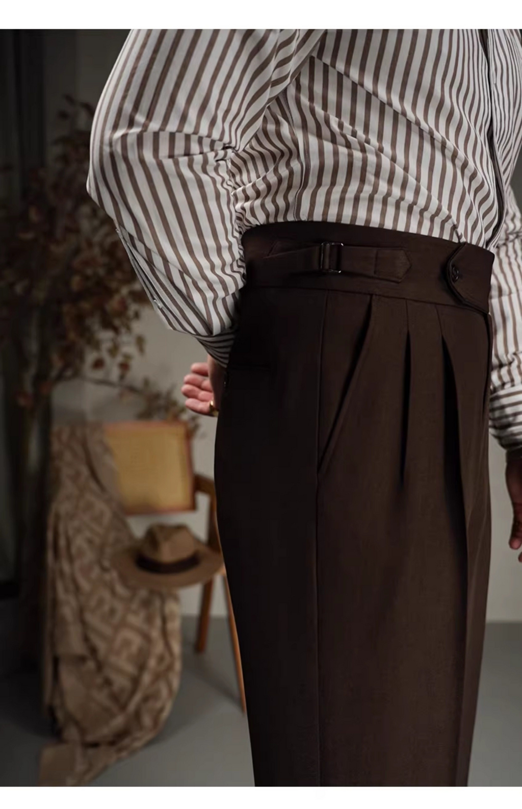 MONSEN Suitory High-Waisted Trousers in Performance Blend product image