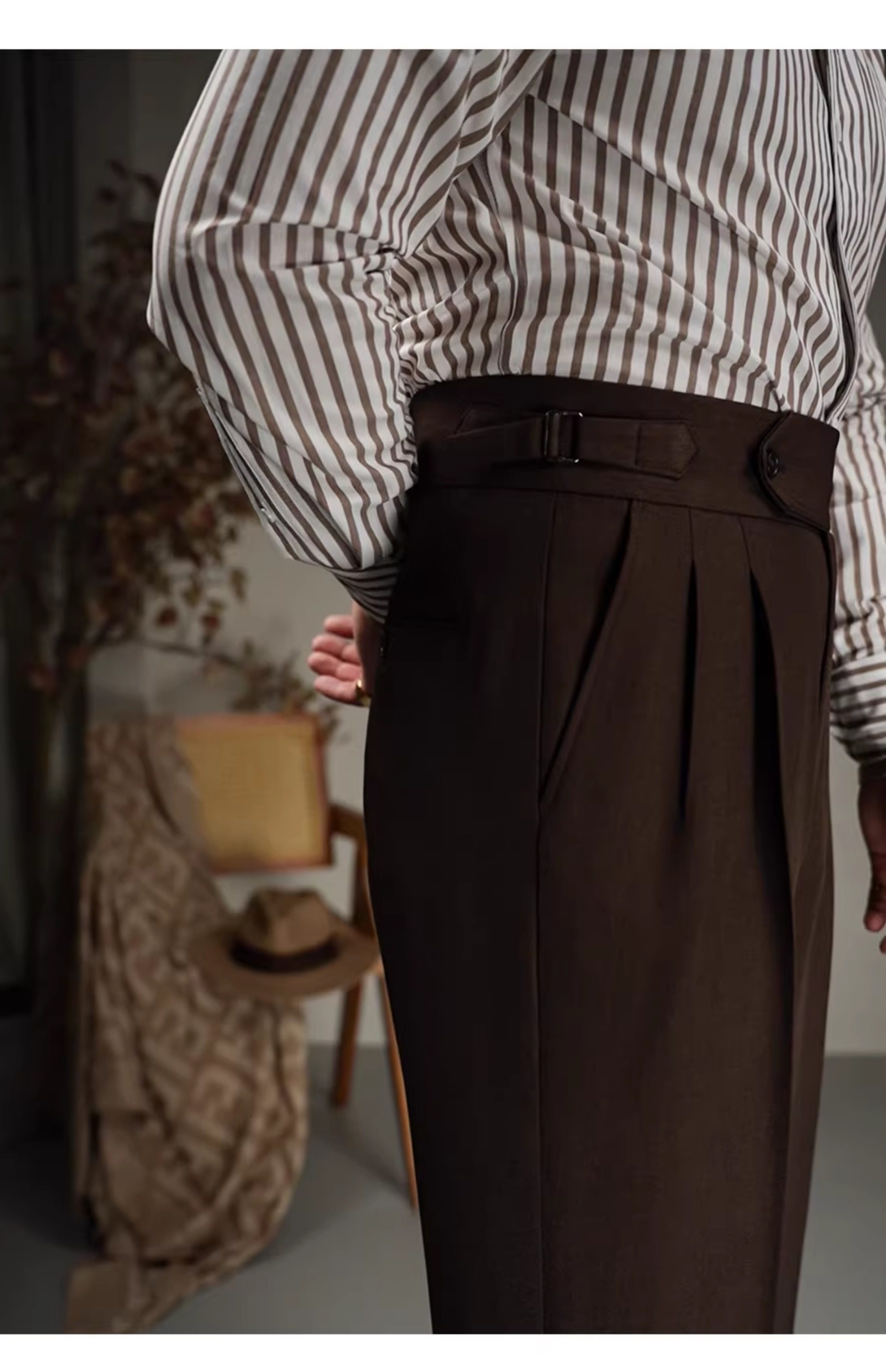 MONSEN Suitory High-Waisted Trousers in Performance Blend product image