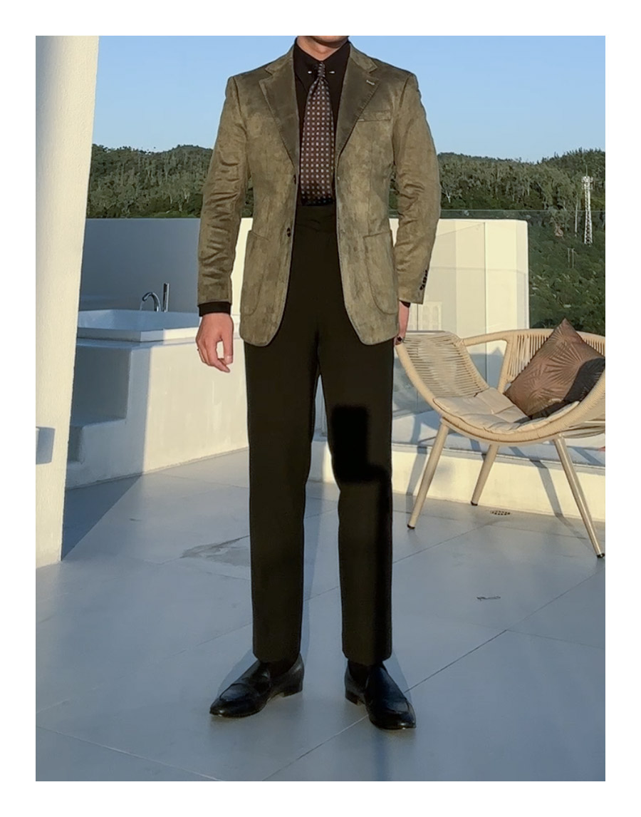 MONSEN Suitory Suede-Touch Blazer product image