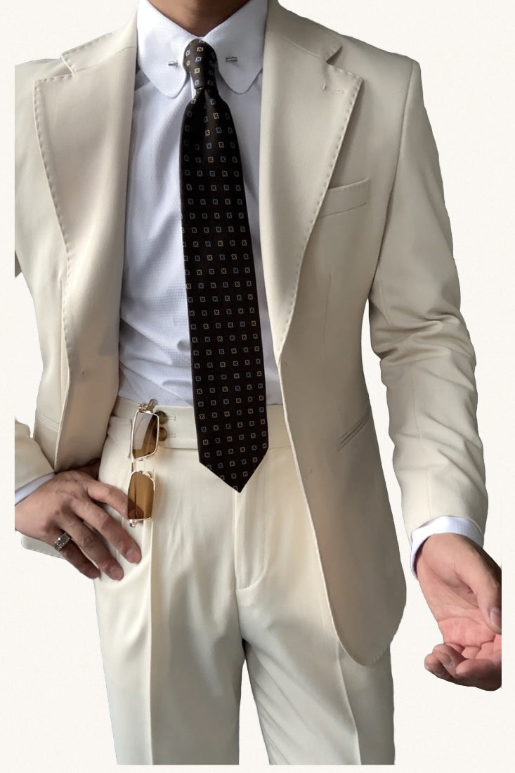 MONSEN Suitory Neapolitan Slim Suit (Single-Breasted) in Performance Blend product image