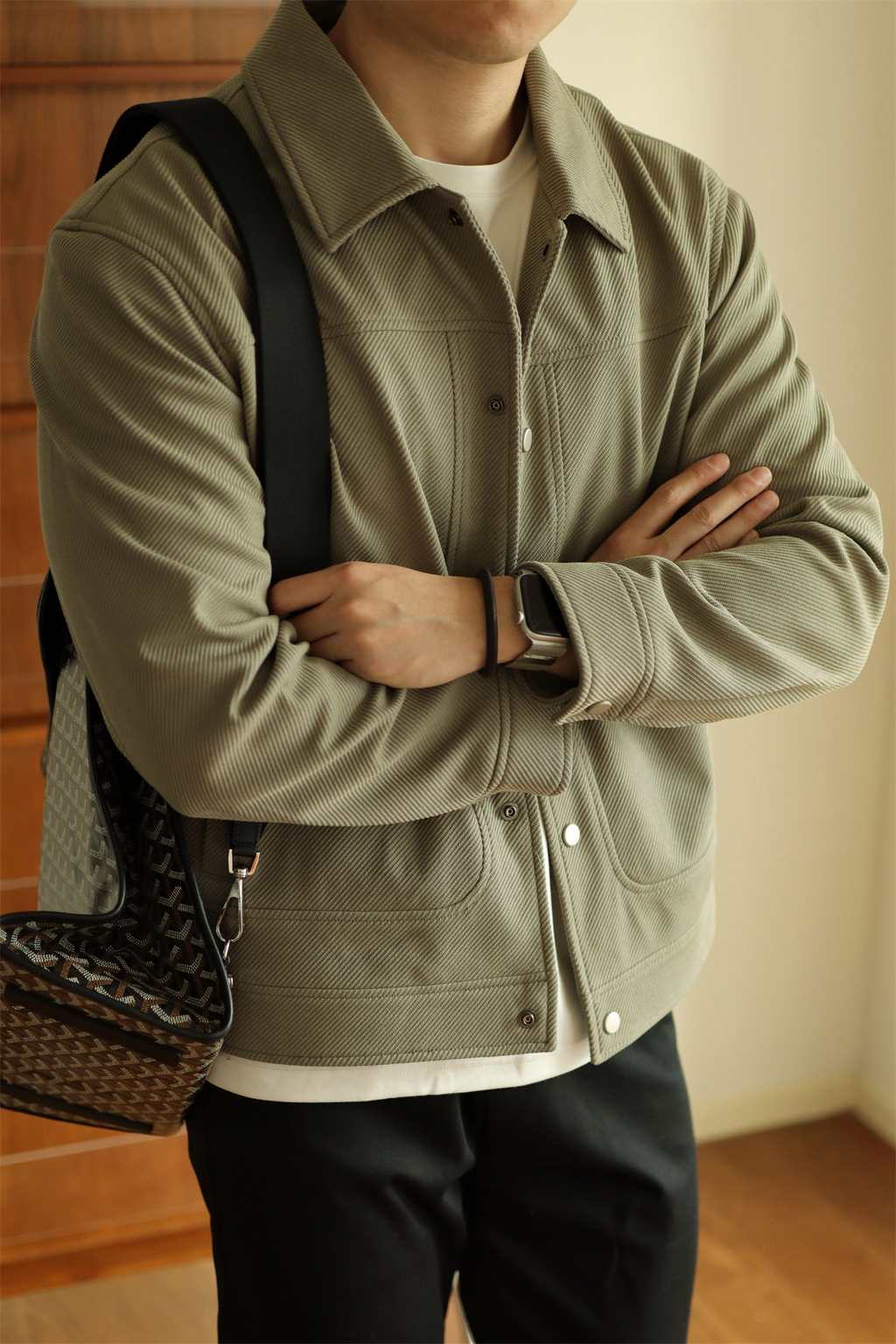 MONSEN Suitory Textured Twill Pocket Work Jacket product image