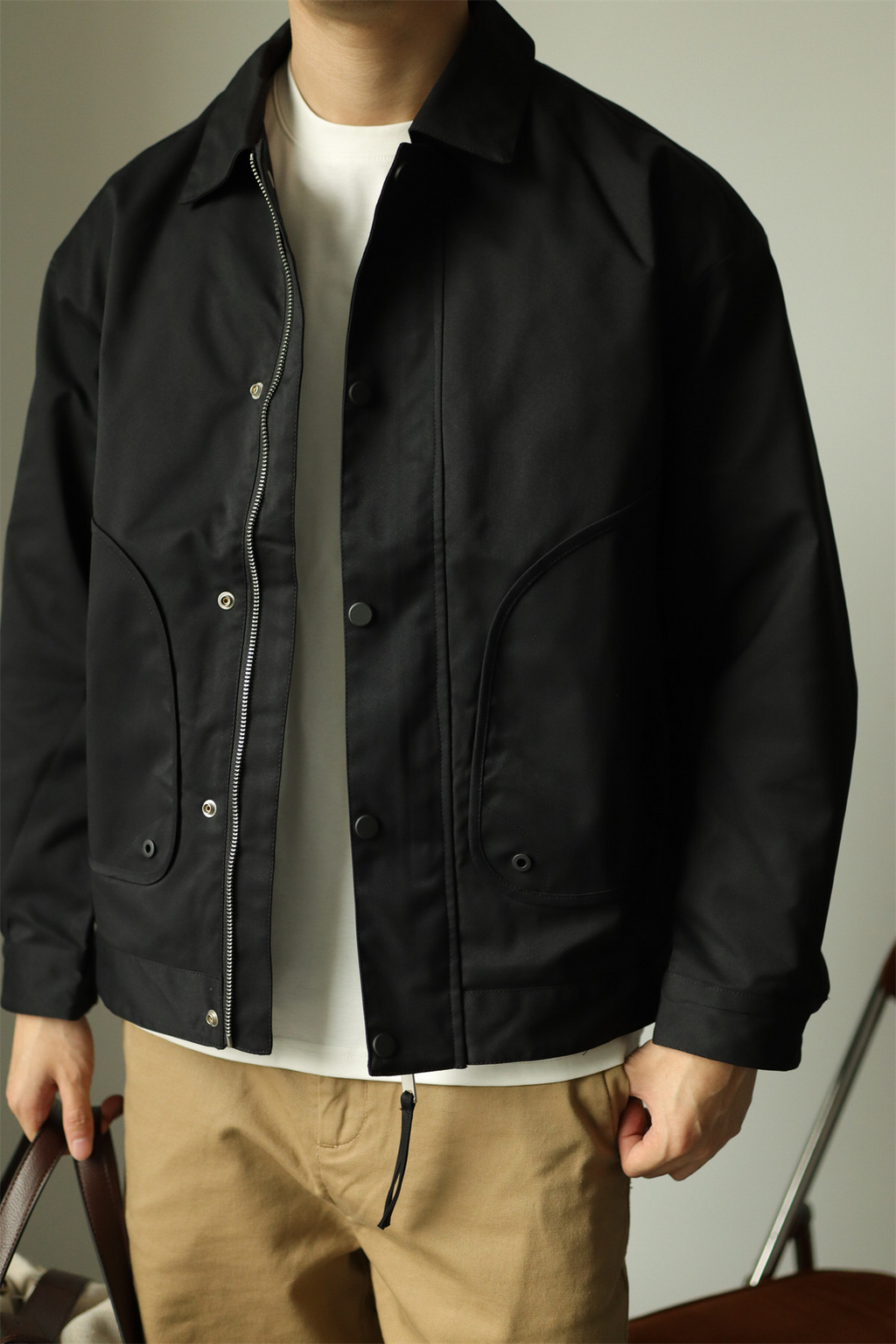 MONSEN Suitory Workwear Pocket Padded Coach Jacket in Cotton product image