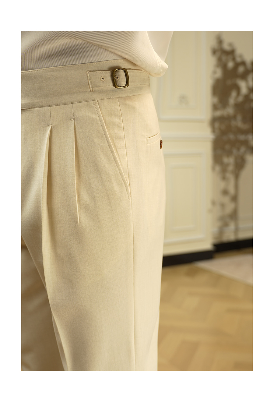 Gurkha Double-Pleat Trousers