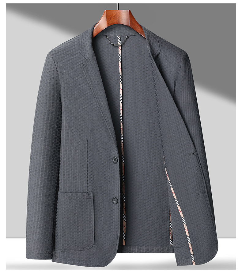 Summer Seersucker Stretch Blazer