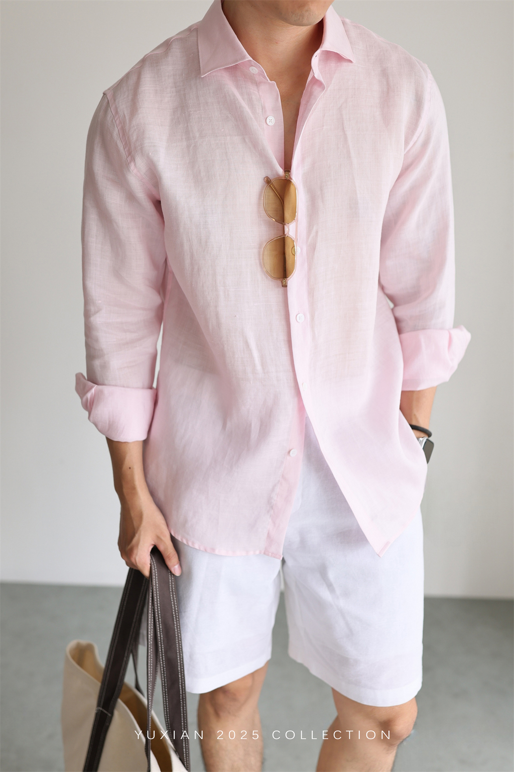 100% Linen Long-Sleeve Shirt