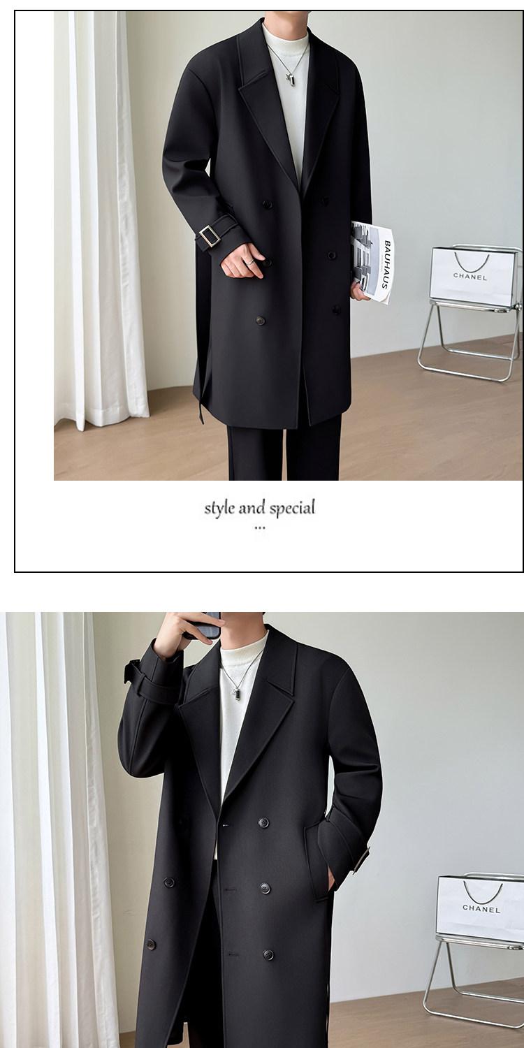 MONSEN Suitory British-Style Over-Knee Trench Coat in Performance Blend product image