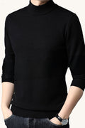 MONSEN Suitory 100% Wool Half Turtleneck Sweater front view