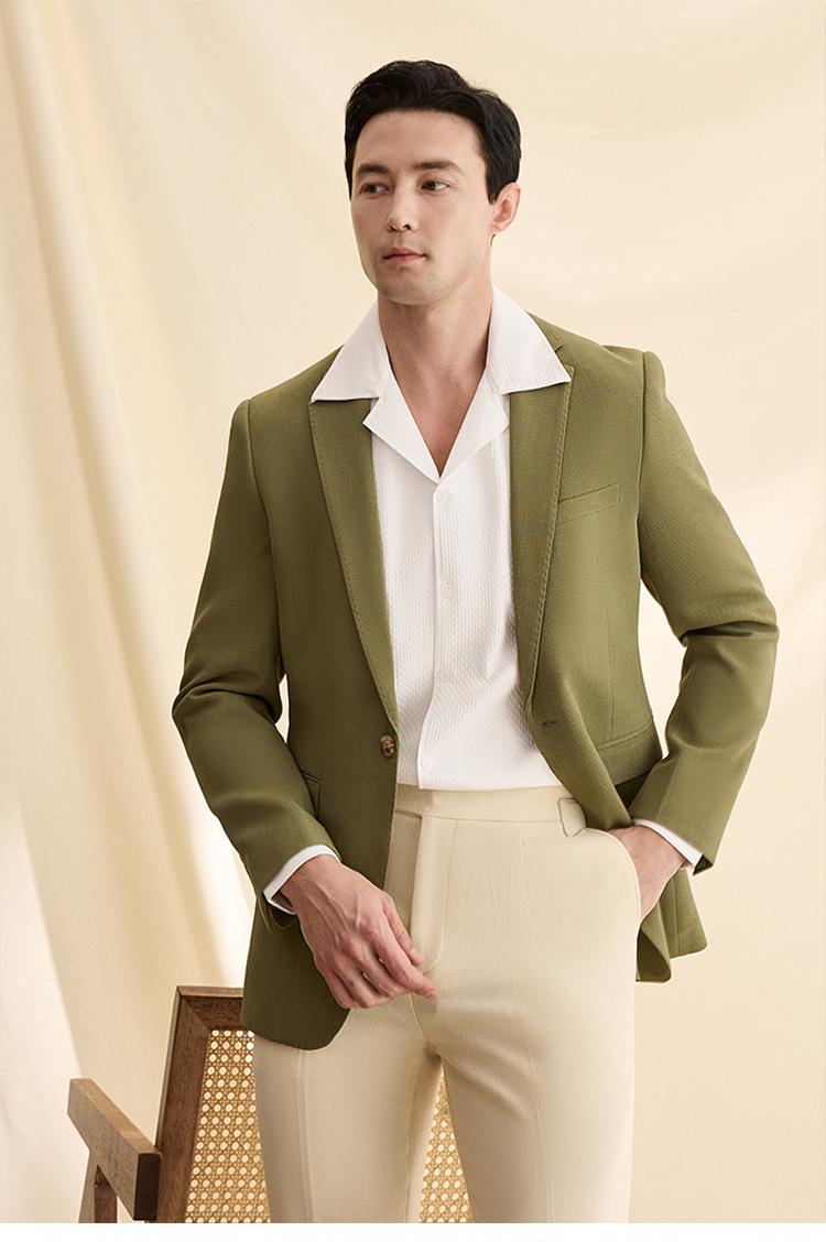 MONSEN Suitory Half-Lined & Breathable K-Style Blazer in Performance Blend product image