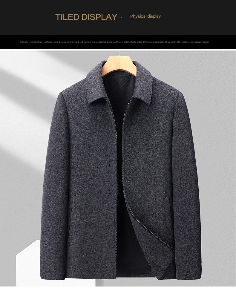100% Sheep-Wool Lapel Jacket