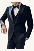 MONSEN Suitory Slim Fit Tuxedo Suit in Wool product image