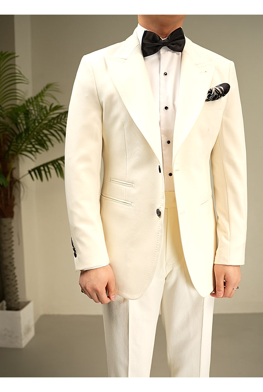 MONSEN Suitory Non-Iron Two-Button Blazer in Performance Blend product image