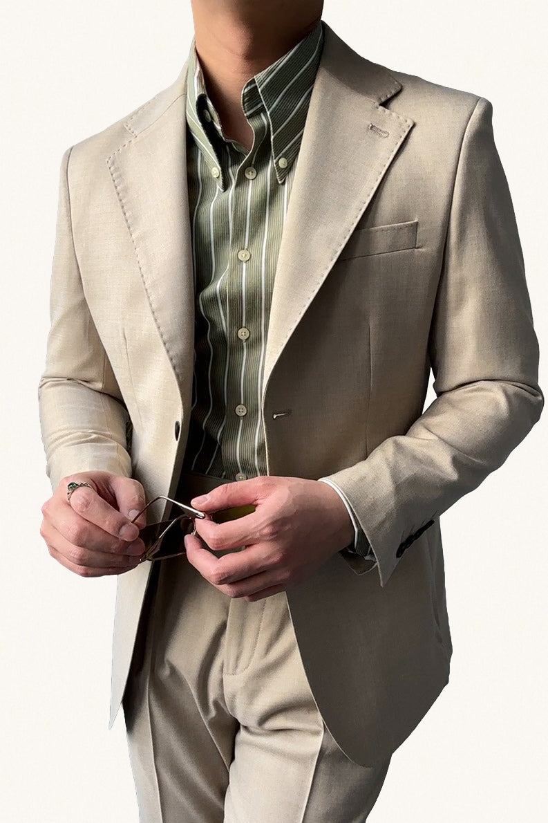 MONSEN Suitory Italian Vintage Striped Shirt in Cotton product image