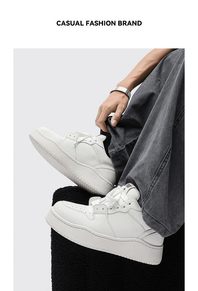MONSEN Suitory Breathable Height-Boost Sneakers in Linen product image