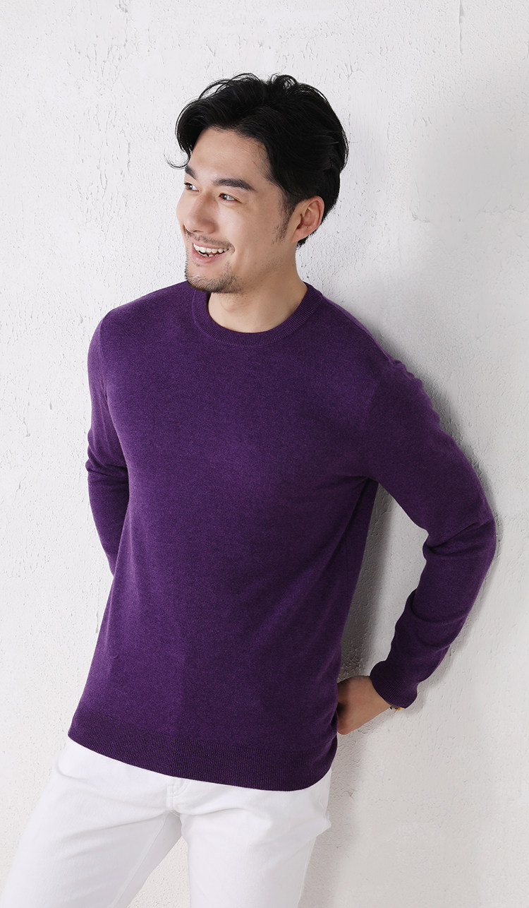 MONSEN Suitory 100% Wool Lightweight Crewneck Knit product image