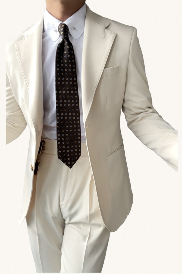 MONSEN Suitory Neapolitan Slim Suit (Single-Breasted) in Performance Blend product image