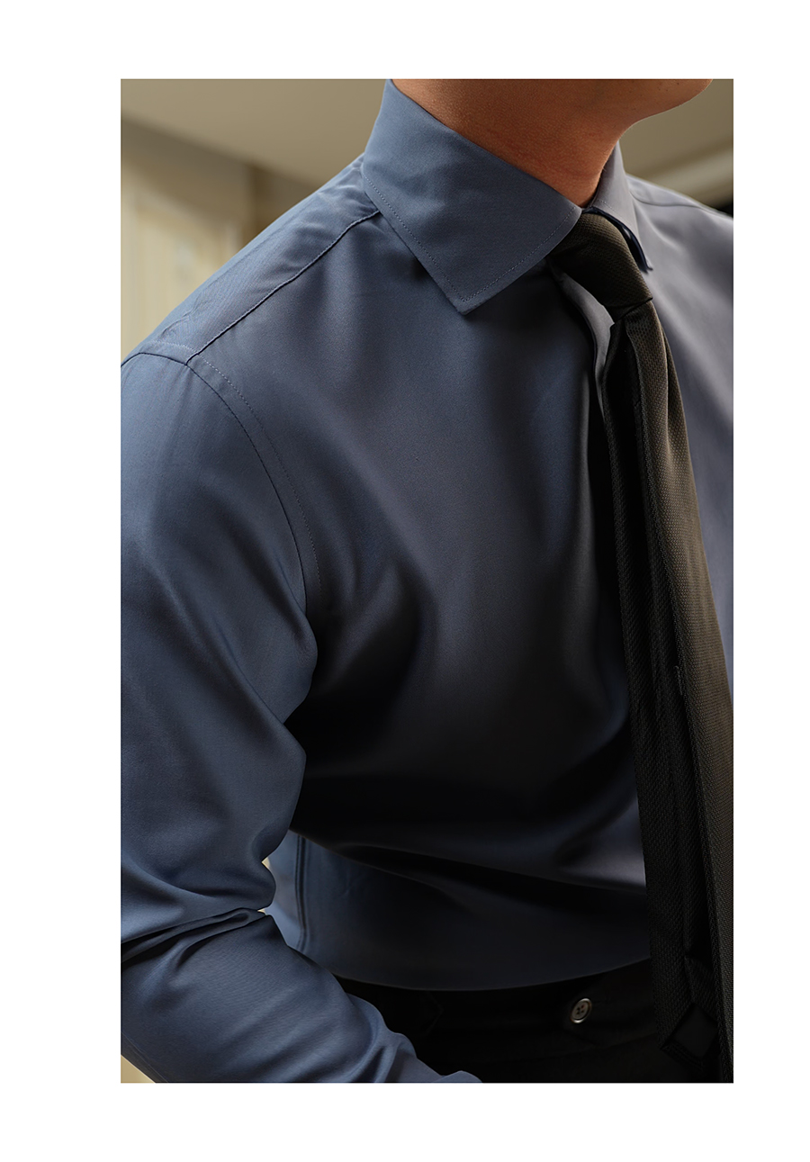 MONSEN Suitory Windsor-Collar Non-Iron Shirt in Performance Blend product image