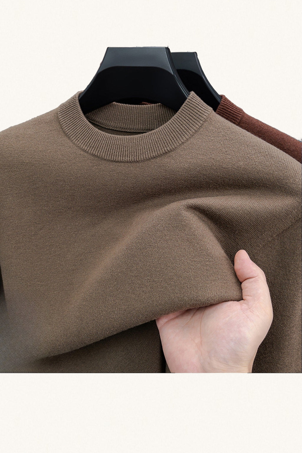 MONSEN Suitory 100% Wool Crew Sweater product image