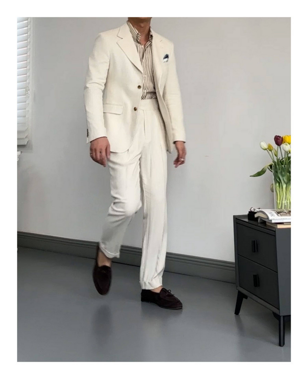 linen half-lined single-breasted suit1