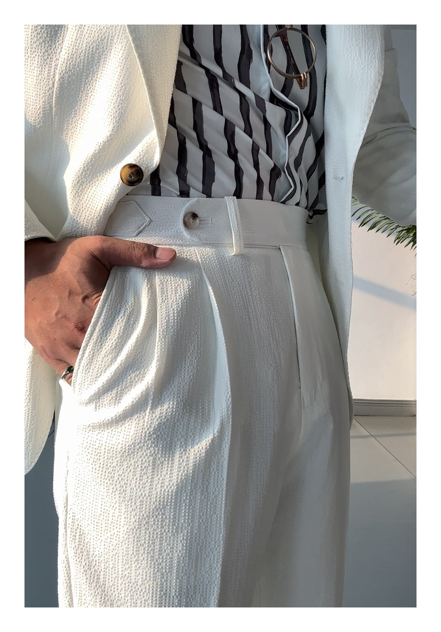 MONSEN Suitory Half-Lined, Stretch Seersucker Suit in Performance Blend product image