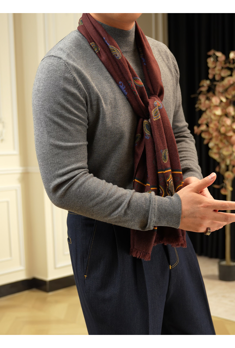 Half-Mock Knit Sweater