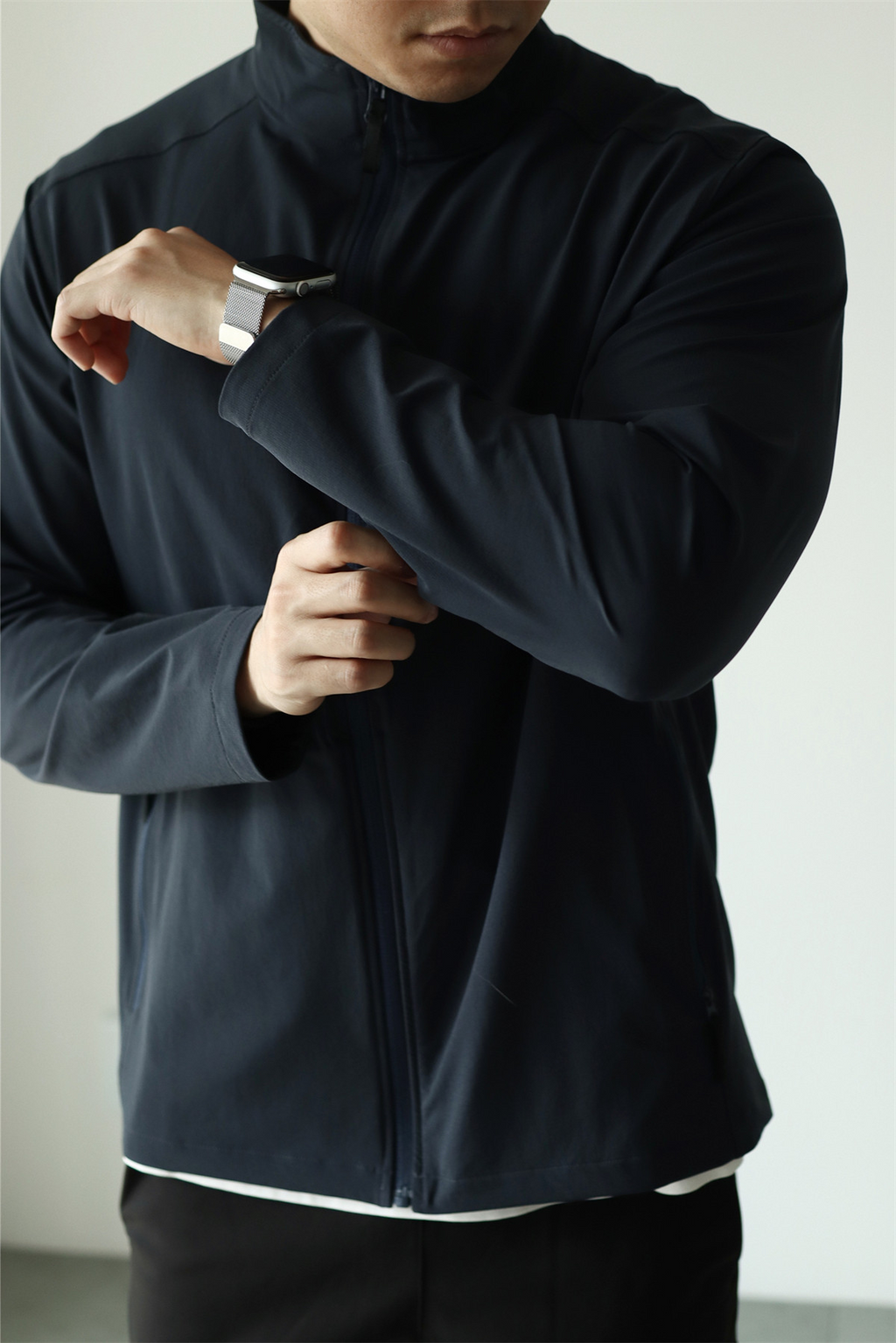 MONSEN Suitory Woven Quick-Dry 4-Way Stretch Outerwear Jacket in Denim product image