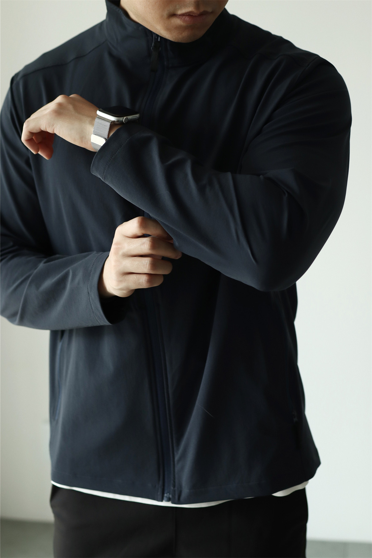MONSEN Suitory Woven Quick-Dry 4-Way Stretch Outerwear Jacket in Denim product image