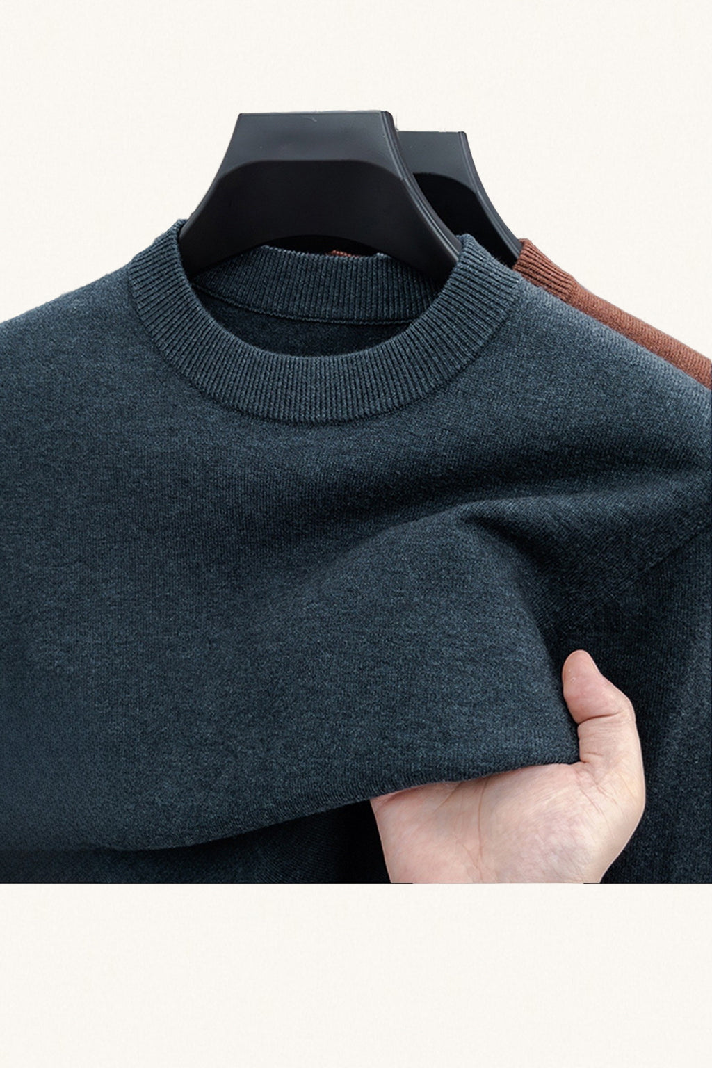 MONSEN Suitory 100% Wool Crew Sweater product image