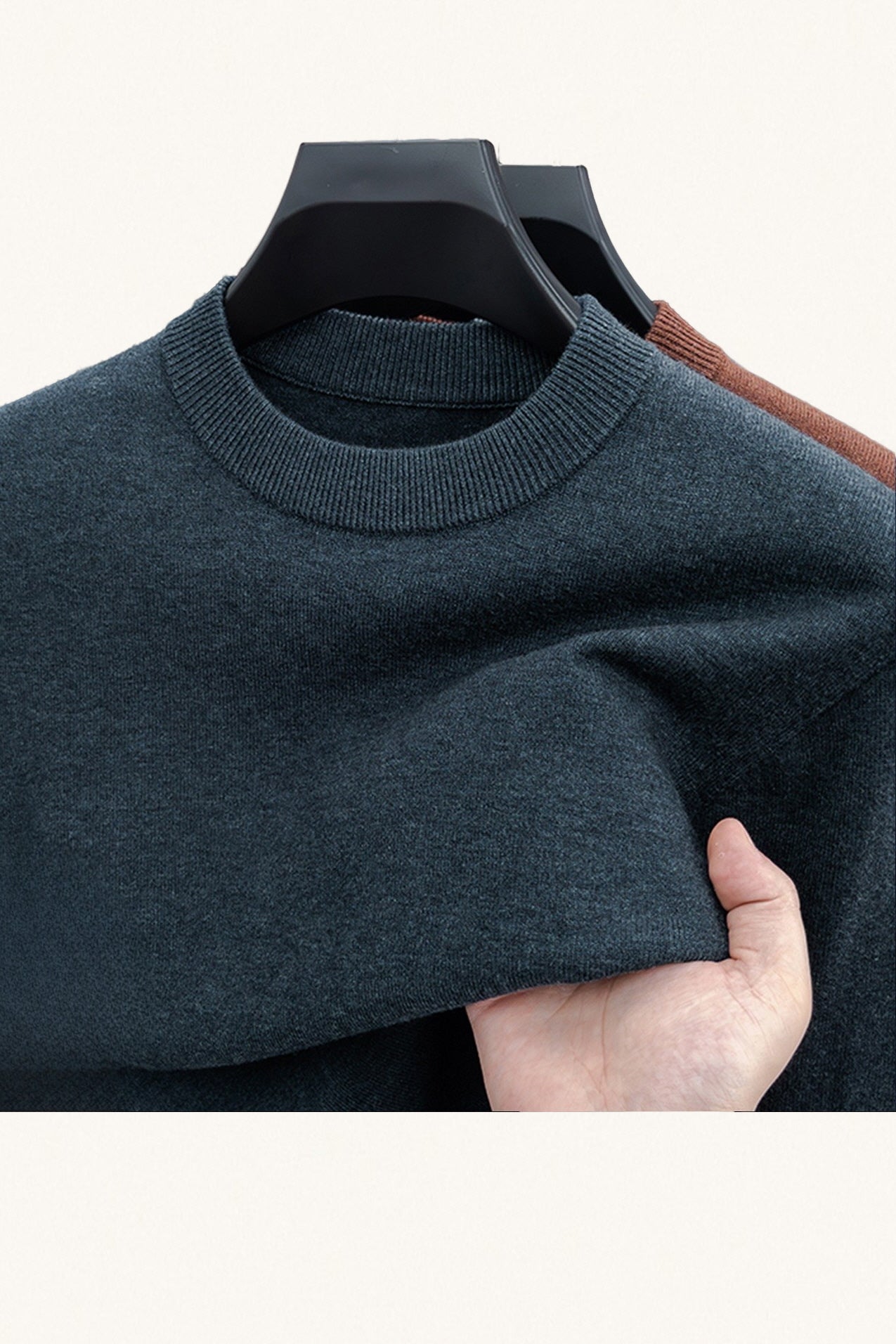 MONSEN Suitory 100% Wool Crew Sweater product image