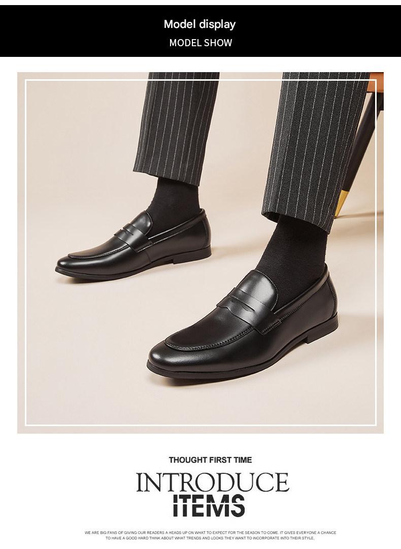 MONSEN Suitory Round Toe Slip-On Loafers in Denim product image