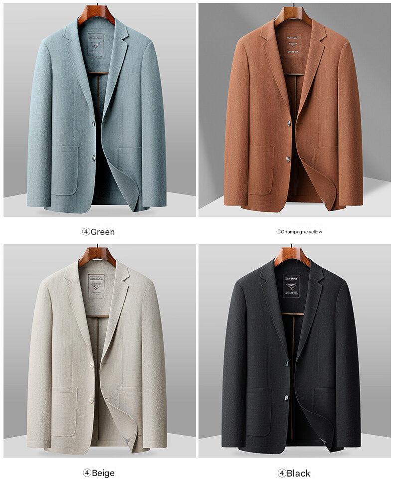 MONSEN Suitory 100% Cotton Single-Breasted Blazer product image