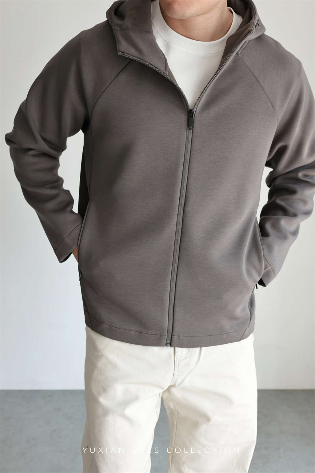 MONSEN Suitory Zero-Pressure Airfeel Cotton Hooded Zip Jacket product image