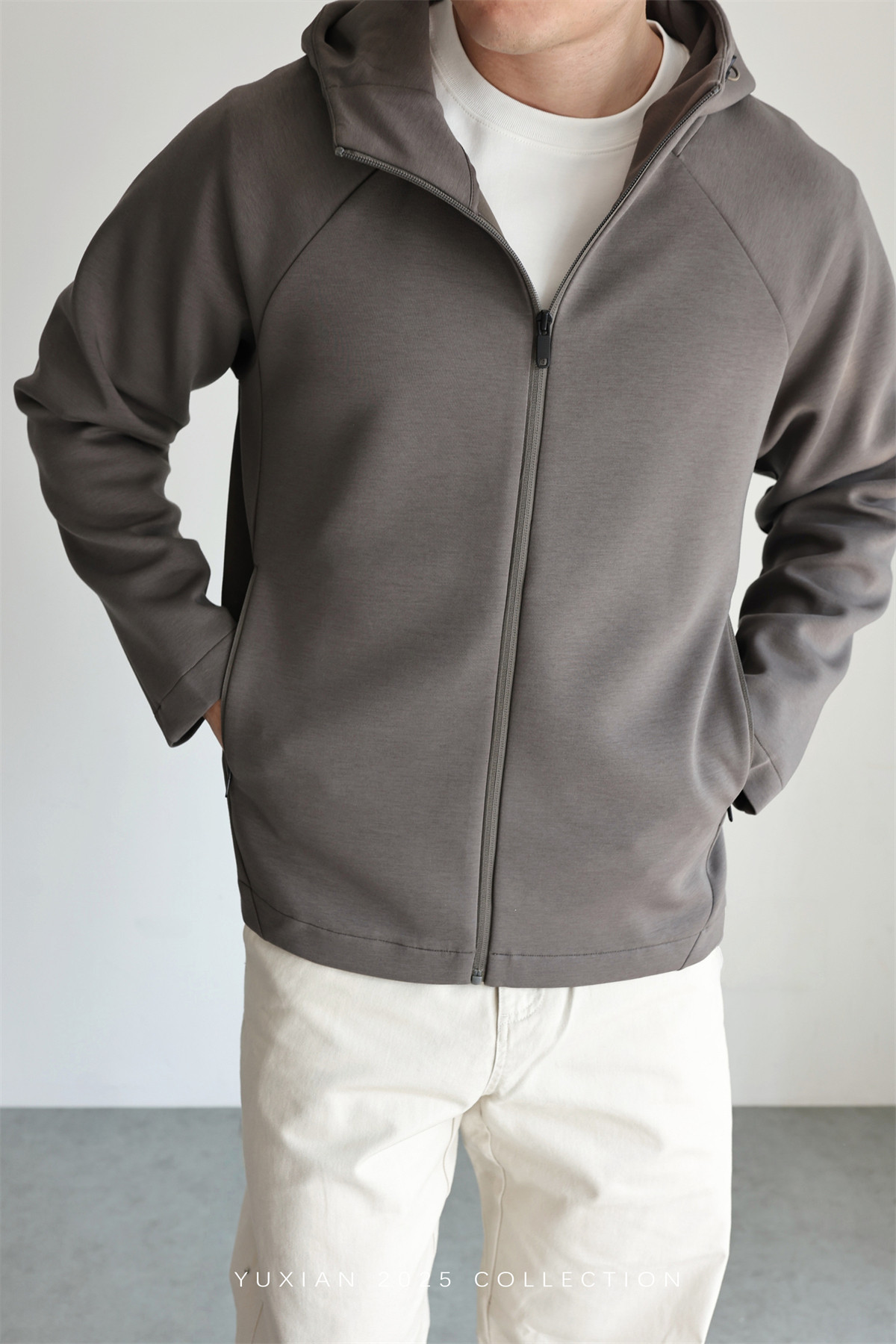 MONSEN Suitory Zero-Pressure Airfeel Cotton Hooded Zip Jacket product image