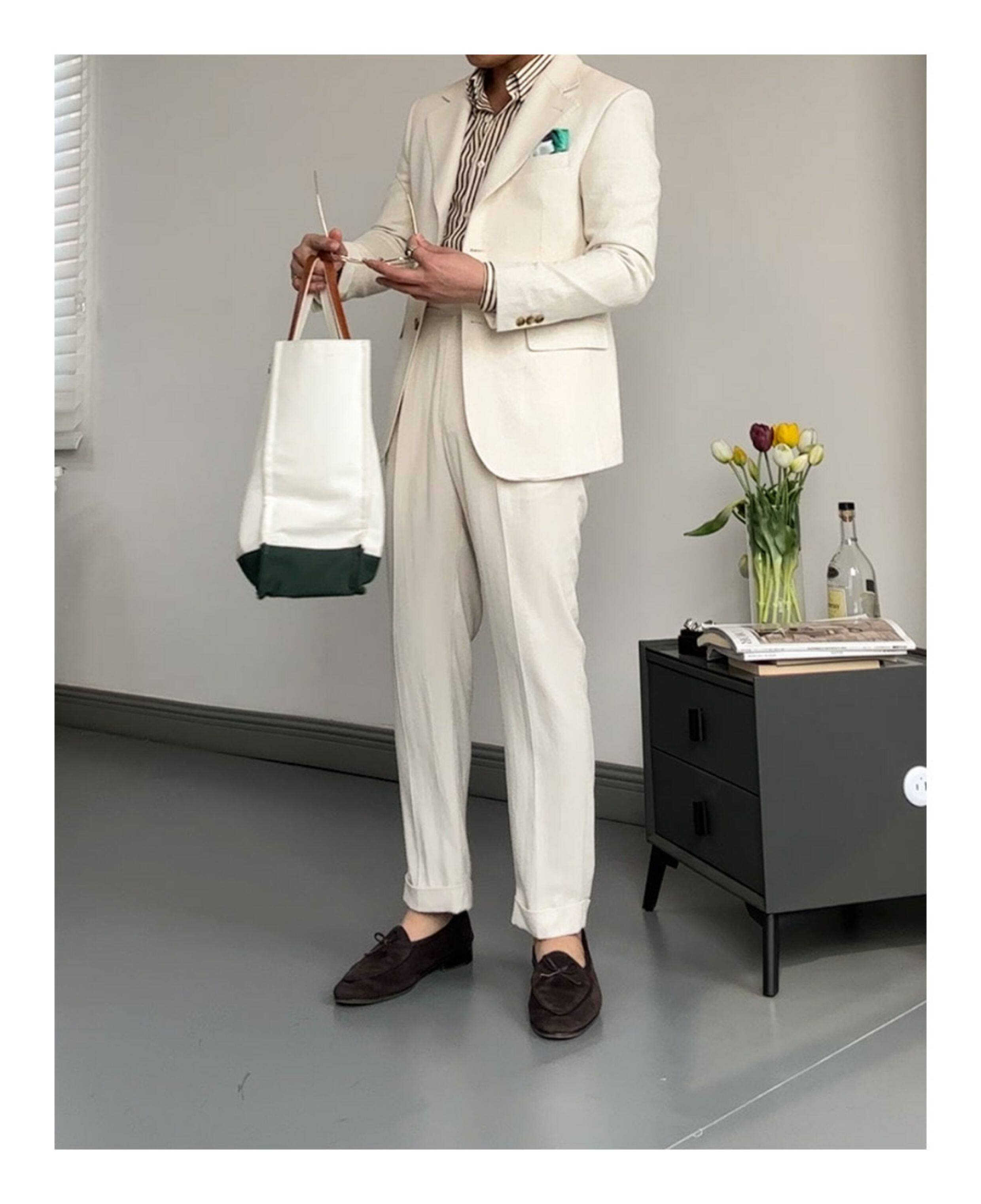 linen half-lined single-breasted suit1