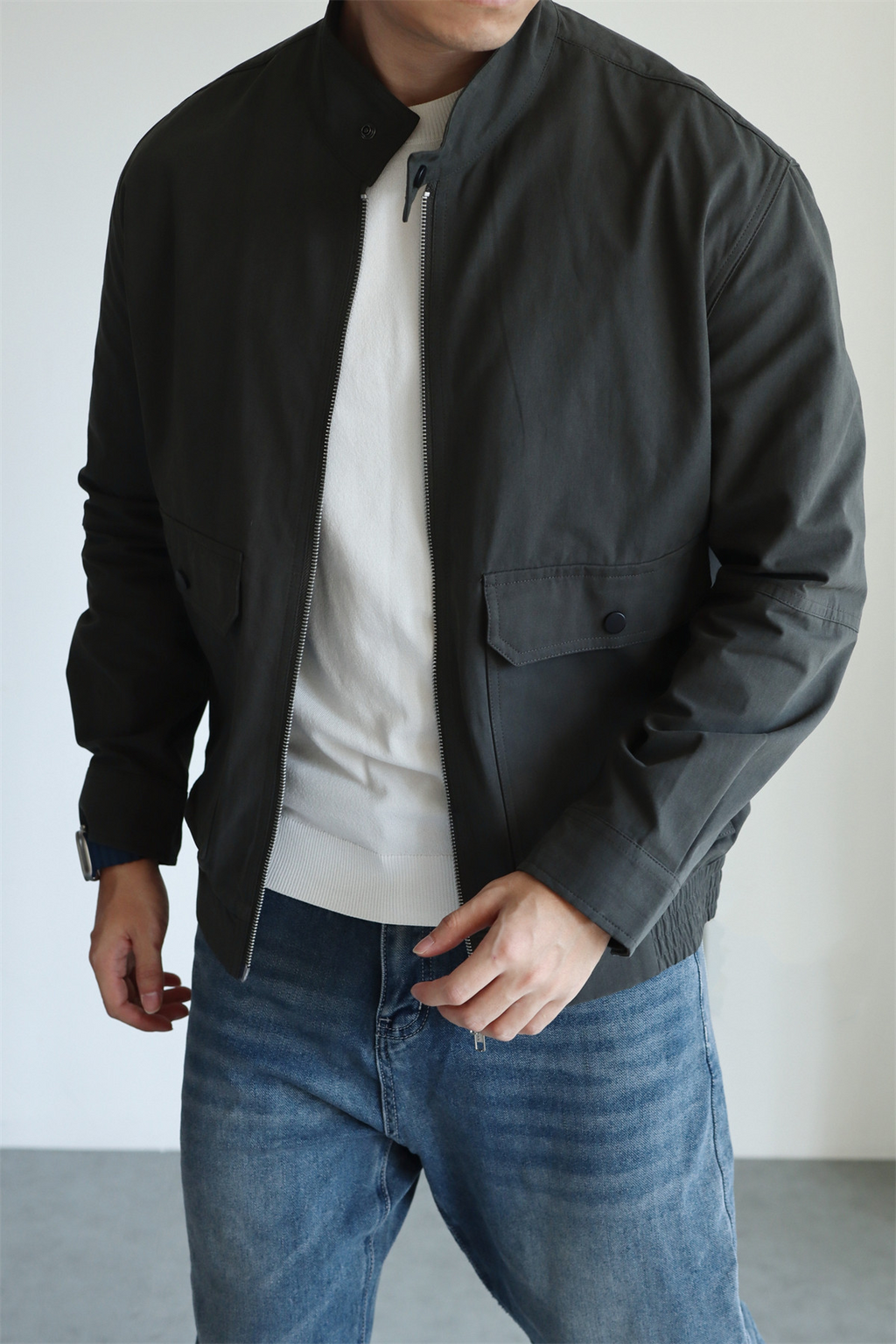 MONSEN Suitory G9 Harrington Washed Cotton Jacket product image