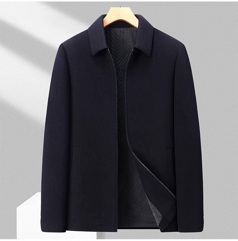 100% Sheep-Wool Lapel Jacket