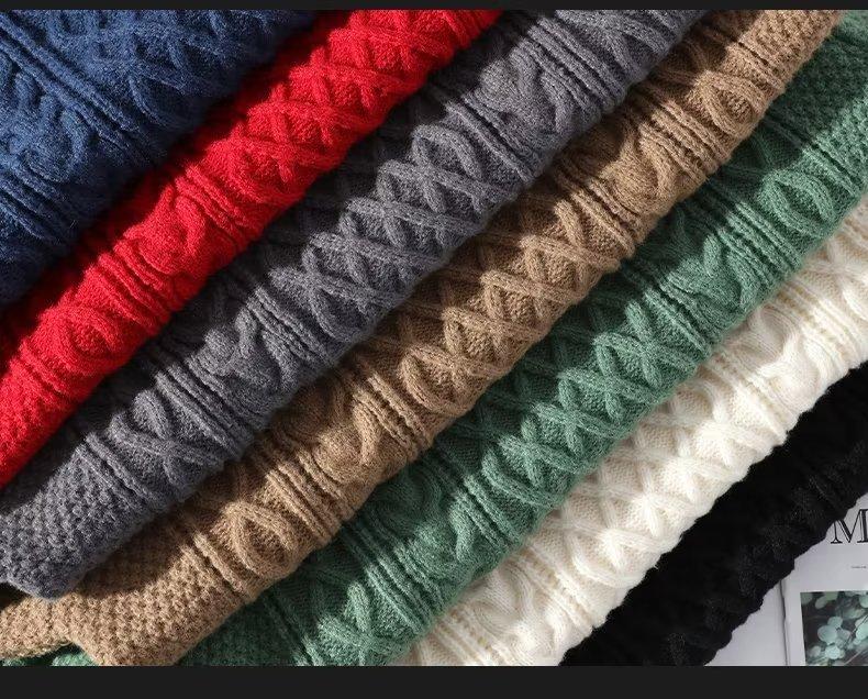 Cable-Knit Crewneck Sweater
