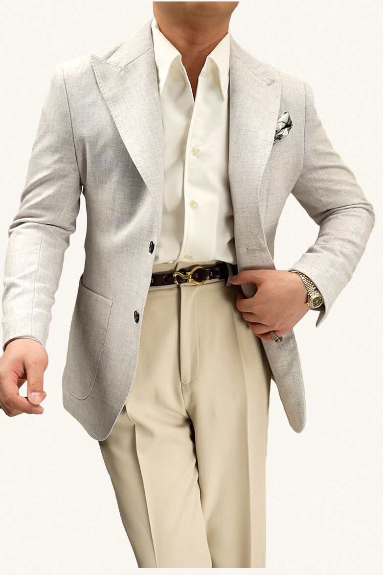 MONSEN Suitory Non-Iron V-Neck Naples Shirt in Performance Blend product image