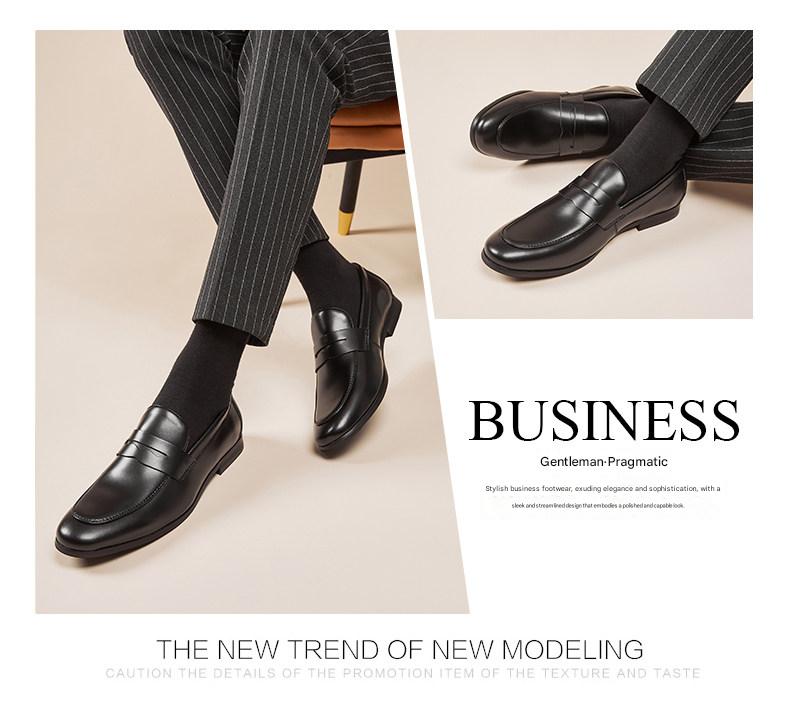 MONSEN Suitory Round Toe Slip-On Loafers in Denim product image