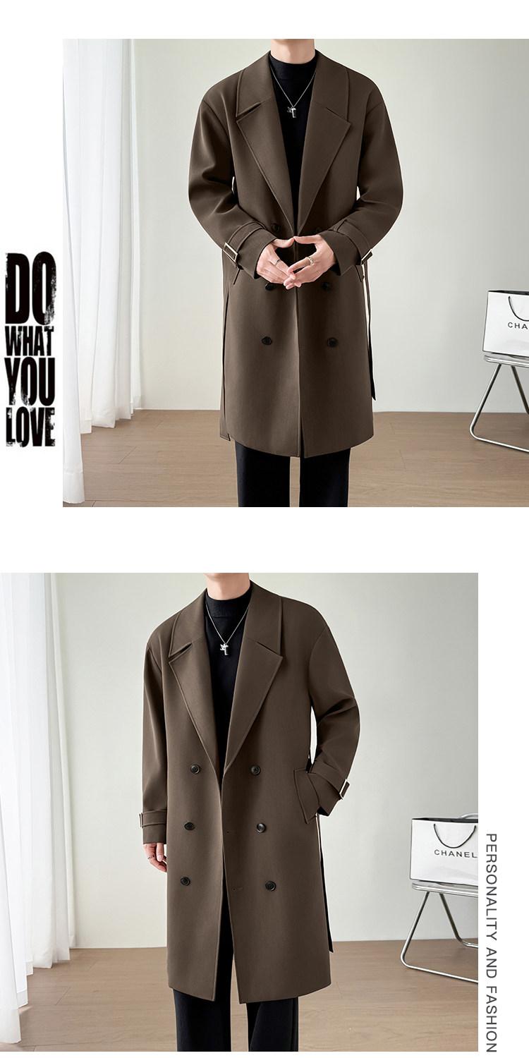 MONSEN Suitory British-Style Over-Knee Trench Coat in Performance Blend product image
