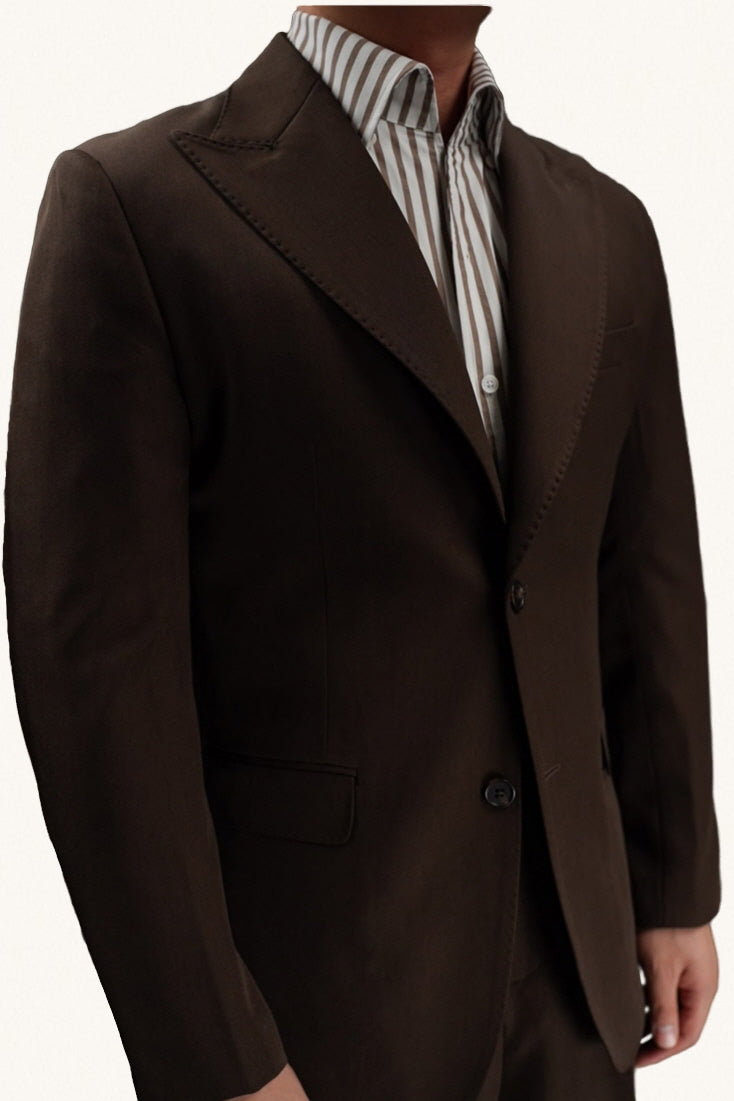 MONSEN Suitory Naples Retro Peaked Lapel Suit in Performance Blend product image